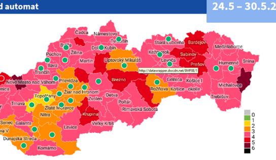 Ruší sa veková hranica pre očkovanie. V Covid automate máme prvé žlté okresy