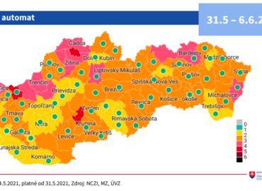 Väčšina okresov Nitrianskeho kraja bude od pondelka 31. mája žltá. Vakcíny budú na výber