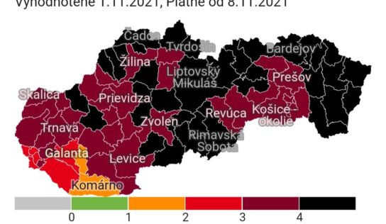 Zmena v covid automate. Ktoré okresy opäť menia farbu?