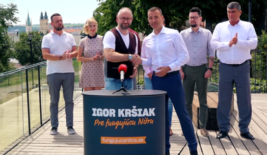 Mimoparlamentná strana Dobrá voľba a Umiernení sa pridala k podpore kandidáta na primátora Igora Kršiaka