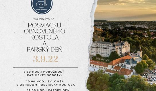 Na Kalvárii posvätia obnovený kostol