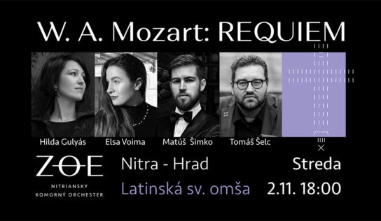 Nitriansky komorný orchester počas sv. omše za zosnulých zahrá Mozartovo Requiem