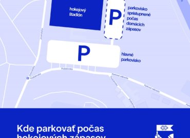 V Nitre budú počas domácich hokejových zápasov sprístupnené ďalšie parkovacie miesta