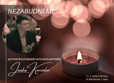 Uplynie päť rokov od vraždy Jána Kuciaka. Spomínať na neho budú aj na katedre žurnalistiky