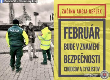 Polícia sa vo februárovej akcii zameria na používanie reflexných prvkov