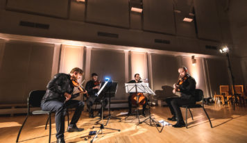 V bode.K7 zaznie „minimal music“ v podaní sláčikového kvarteta Spectrum Quartett