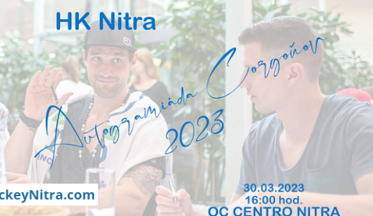 Štvrtkovú autogramiádu HK Nitra doplní sprievodný program