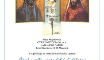 Vernisáž filatelistickej výstavy Živé cyrilo-metodské dedičstvo