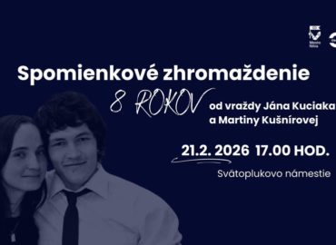 Aj Nitra si dnes pripomenie Jána Kuciaka a Martinu Kušnírovú