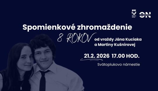 Aj Nitra si dnes pripomenie Jána Kuciaka a Martinu Kušnírovú
