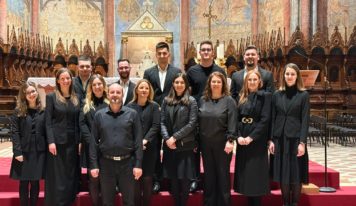 Nitriansky katedrálny spevácky zbor Psallite Deo vystúpil na koncerte v Assisi